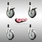Service Caster 5 Inch 316SS Thermoplastic Rubber Swivel 1-1/4 Inch Stem Caster Lock Brake, 2PK SCC-SS316TTLEX20S514-TPRB-2-S-2-114 - alternate 6